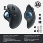 Мишка Logitech Ergo M575 Wireless Trackball Graphite (910-005872) - зменшене зображення 6