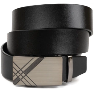 Ремінь Vintage Чоловічий з металевою пряжкою Чорний (20208) зображення 1