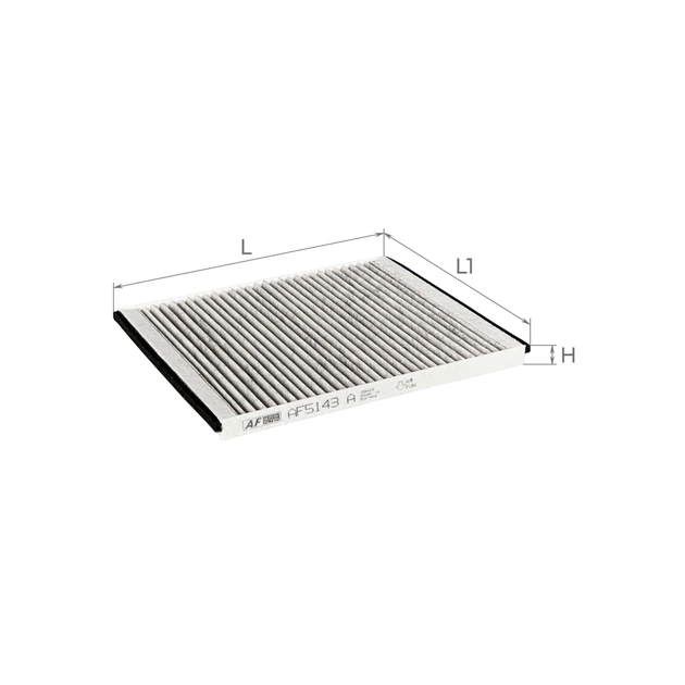 Фільтр салону ALPHA FILTER AF5143a - зображення 1