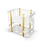Ліжечко Ingvart трансформер Nika 60 з опускною боковинкою (60х94, 60х120) біло-натуральне (3190031017) - зменшене зображення 2