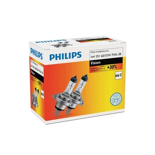 Автолампа Philips H4 Vision, 3200K, 2шт (12342PRC2) зображення 1