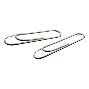 Скріпки канцелярські Axent rounded, nickel-plated, with a bend, 28 мм 100 шт (4104-А) зображення 1