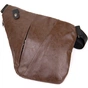 Сумка Vintage Слінг шкірозамінник Темно-коричнева (20566) - зменшене зображення 3