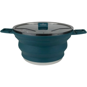 Котел туристичний Tribe Collapsible Pot 2,5 л силіконовий ocean (T-FF-0025-ocean) зображення 1