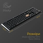 Клавіатура Ducky One 3 Cherry MX Silent Red RGB UA USB Black (DKON2108ST-SUAPXCLAWSC1) - зменшене зображення 11