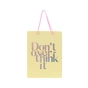 Подарунковий пакет Axent паперовий Don't overthink it 18х24 см (8501-30-A) - зменшене зображення 2