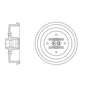 Гальмівний барабан HI-Q SD3036 изображение 1