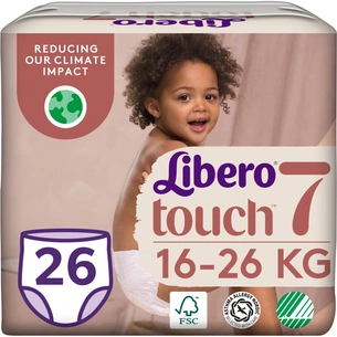 Підгузки Libero Touch Pants Розмір 7 (16-26 кг) 26 шт (7322541739786) зображення 1