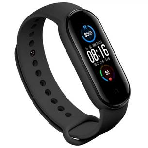 Ремінець до фітнес браслета BeCover Silicone для Xiaomi Mi Smart Band 5 Black (705062) зображення 1