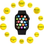 Смарт-годинник AURA X1 Pro 44mm Black (SWAX144B) - зменшене зображення 4