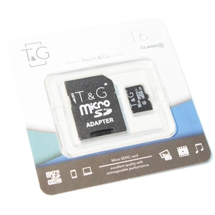 Карта пам'яті T&G 16GB microSDHC class 10 UHS-I (TG-16GBSD10U1-01) зображення 1