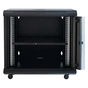 Шафа настінна GEAR 12U 19" 600x450x650 мм, + полка 19", black (GWMSN-12U-600-450) - уменьшенное изображение 2