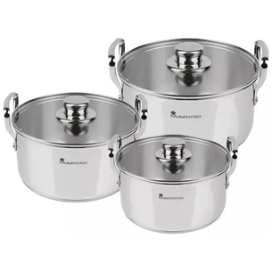 Набір посуду MasterPro Smart 3,14/6,5/11,6 л 6 предметів (BGMP-2145) зображення 1