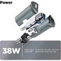 Зарядний пристрій Armorstandart Car USB Type-C PD20W + USB QC 3.0 Grey (ARM65439) - зменшене зображення 5