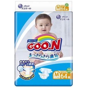 Підгузки GOO.N для дітей 6-11 кг унісекс 64 шт (853622) зображення 1