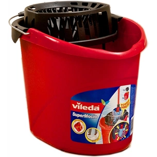 Відро для швабр Vileda Super Mocio з віджимом червоне 10 л (4003790105111) зображення 1