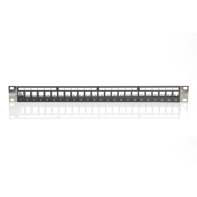 Патч-панель 19" 1U 24 порти набірна Kyestone Digitus (DN-91411-LF) - зображення 3