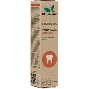 Зубна паста DeLaMark з ароматом солодкого апельсина 80 мл (4820152331991) зображення 1
