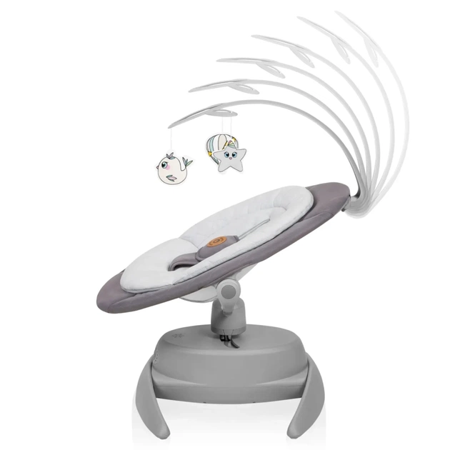 Крісло-гойдалка Lionelo Mell Grey stone (LO-MELL GREY STONE) - picture 4