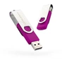 USB флеш накопичувач eXceleram 32GB P1 Series Silver/Purple USB 2.0 (EXP1U2SIPU32) - зменшене зображення 1