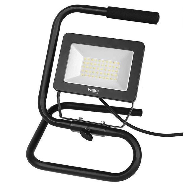 Прожектор Neo Tools алюміній 220В 50Вт 4500 люмен SMD LED, кабель 2 м з вилкою (99-063) - picture 2