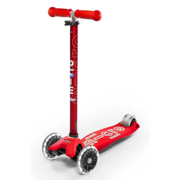 Самокат Micro Maxi Deluxe Red LED (MMD068) - изображение 1