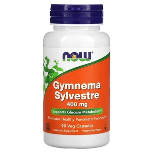 Травы Now Foods Джимнема Сильвестра, 400 мг, Gymnema Sylvestre, 90 вегетарианских (NOW-04707) изображение 1