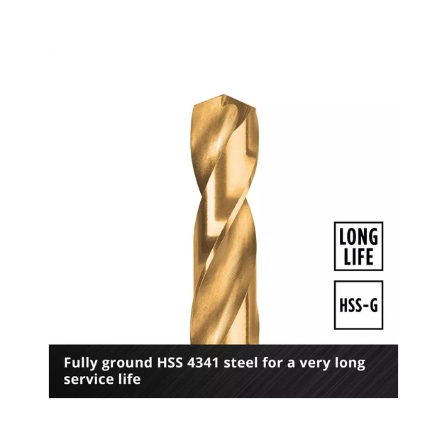 Набір свердл Einhell по металу 19шт, 1-10мм, кейс (427019) - picture 3