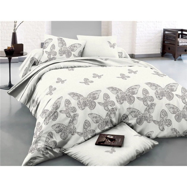 Постільна білизна MirSon Сатин 22-1279-1 Butterflies at dawn 220х240 (2200004109367) - зображення 1