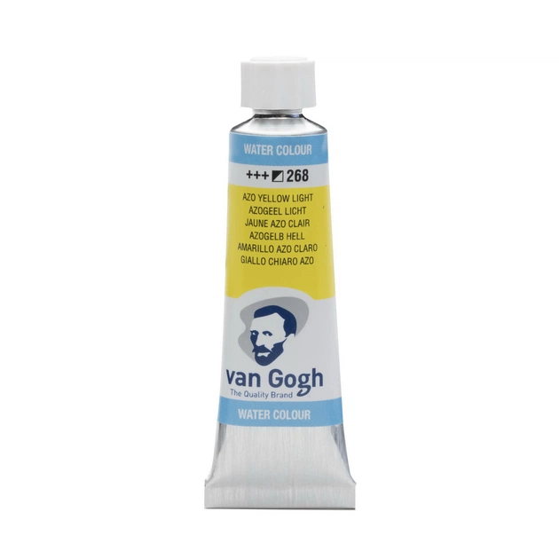 Акварельные краски Royal Talens Van Gogh (268), AZO Жовтий світлий, туба 10 мл (8712079046514) - изображение 1