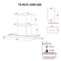 Витяжка кухонна Perfelli TS 9635 I/WH 1000 LED - preview 12