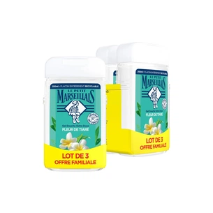 Гель для душу Le Petit Marseillais Квітка тіаре 3 x 250 мл (3574661699615) зображення 1