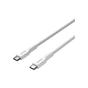 Дата кабель USB-C to USB-C 1.0m OnWire 60CL C-C 60W COLOR Braided 1m White Canyon (CND-CCAP60AB10W) - зменшене зображення 2
