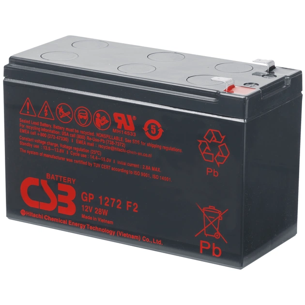 Батарея к ИБП CSB 12В 7.2 Ач (GP1272F2_28W) - изображение 1