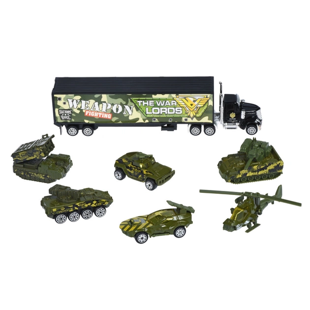 Спецтехніка Same Toy Diecast Грузовик с танками (SQ80956-8Ut) - изображение 1