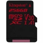 Карта пам'яті Kingston 256GB microSDXC class 10 UHS-I U3 (SDCR/256GBSP) - уменьшенное изображение 1