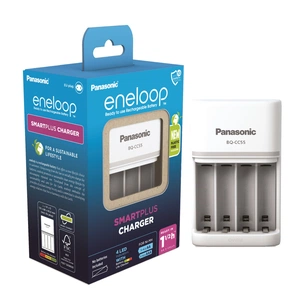 Зарядний пристрій для акумуляторів Panasonic Smart-Quick charger (BQ-CC55E) зображення 1