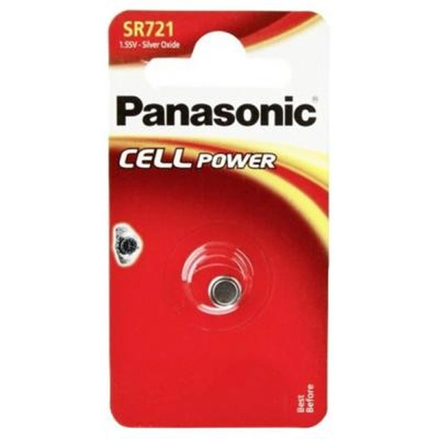 Батарейка Panasonic SR721 * 1 Silver Oxide (SR-721EL/1B) - изображение 1