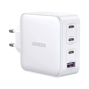 Зарядний пристрій Ugreen 4xUSB 100W (3хUSB-C+USB-A) Gan white CD226 (15337) зображення 1