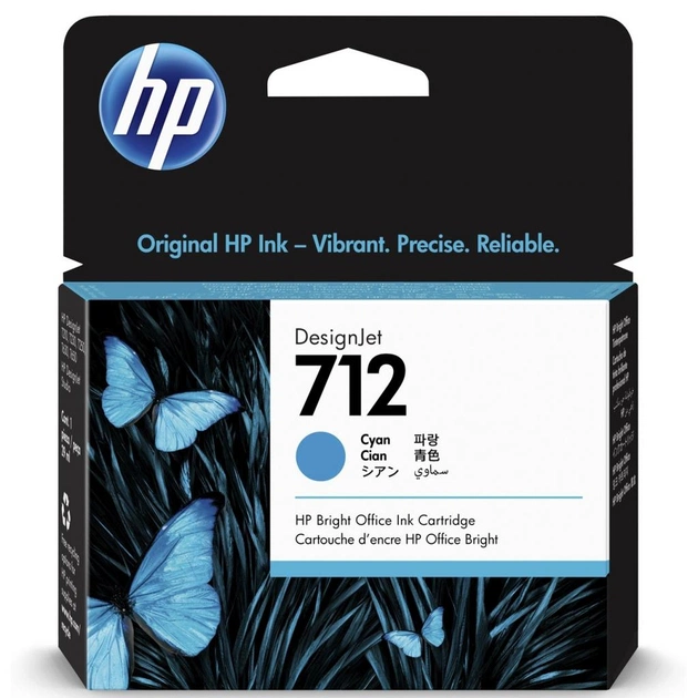 Картридж HP DJ No.712 DesignJet Т230/Т630 Cyan 29ml (3ED67A) - изображение 1