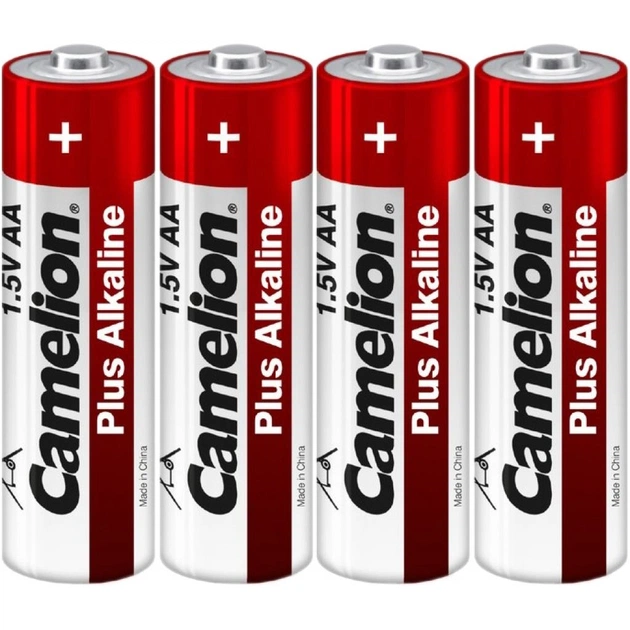 Батарейка Camelion AA LR6 Plus Alkaline (Shrink) * 4 (LR6-SP4) - изображение 1