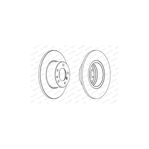 Гальмівний диск FERODO DDF210 зображення 1