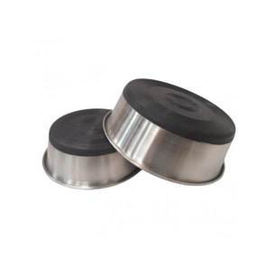 Посуд для собак Swastik Industries Миска металева на гумовій основі (0,50 мм) 16 см (2700000022177) зображення 1