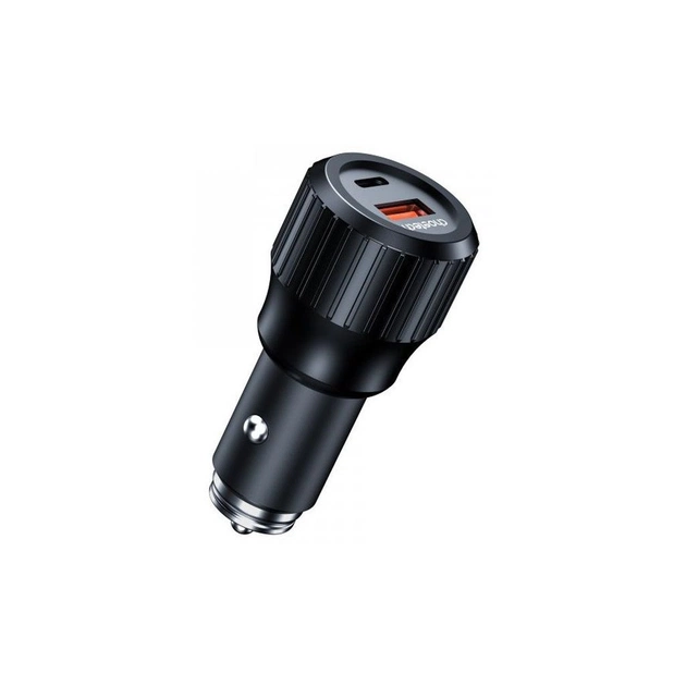 Зарядное устройство Choetech car USB-A/USB-C 63W QC3.0/PD/PPS black (TC0010-BK) - изображение 1