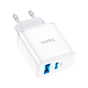 Зарядний пристрій HOCO C105A Stage 1xUSB-C PD20W + 1xUSB QC3.0 White (6931474782946) - зменшене зображення 3