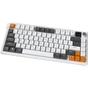 Клавіатура Ajazz AF82 Wireless/Bluetooth/USB UA Gray/White/Orange (AF82-GWO) - зменшене зображення 3
