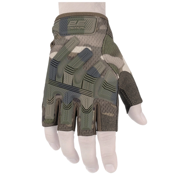 Тактичні рукавички 2E безпалі XL камуфляж (2E-TACTGLOSUM-XL-MC) - зображення 1