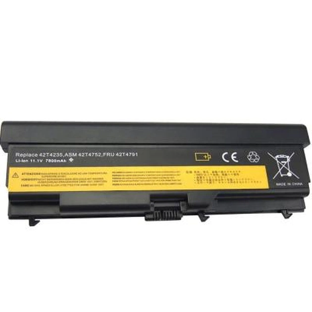 Акумулятор до ноутбука AlSoft Lenovo ThinkPad T410 7800mAh 9cell 10.8V Li-ion (A41515) - изображение 1