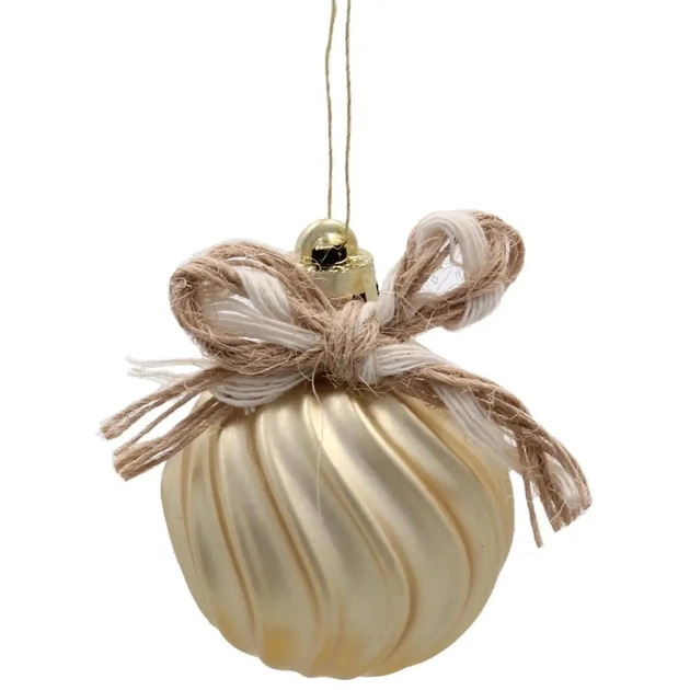 Ялинкова іграшка Chomik пластикові прикраси мікс, 24 шт, срібний, шампань (5900779897205) - picture 6