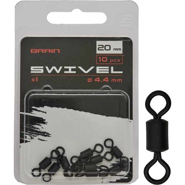 Вертлюг Brain Swivel No.1 20mm diam 4.4mm (10 шт/уп) SGCA-8008-1 (1858.24.74) - изображение 1